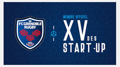innotelos dans le XV des startups du FCG Grenoble Rugby