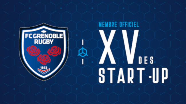 innotelos dans le XV des startups du FCG Grenoble Rugby